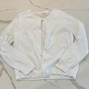 Crewcuts Classic White Cardigan
